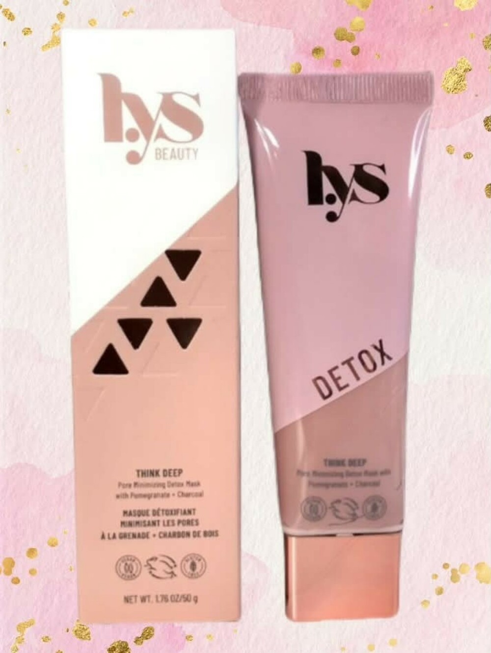 lys Think Deep Pore Minimizing Detox Mask with Charcoal & Pomegranate 50ml *BNIB